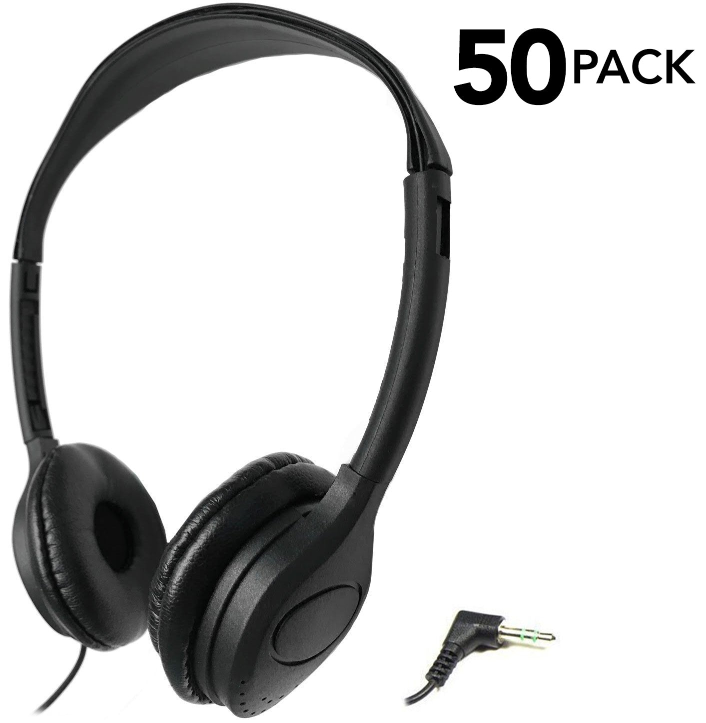Bulk Classroom Headphones - 50 Pack Low Cost | SmithOutlet